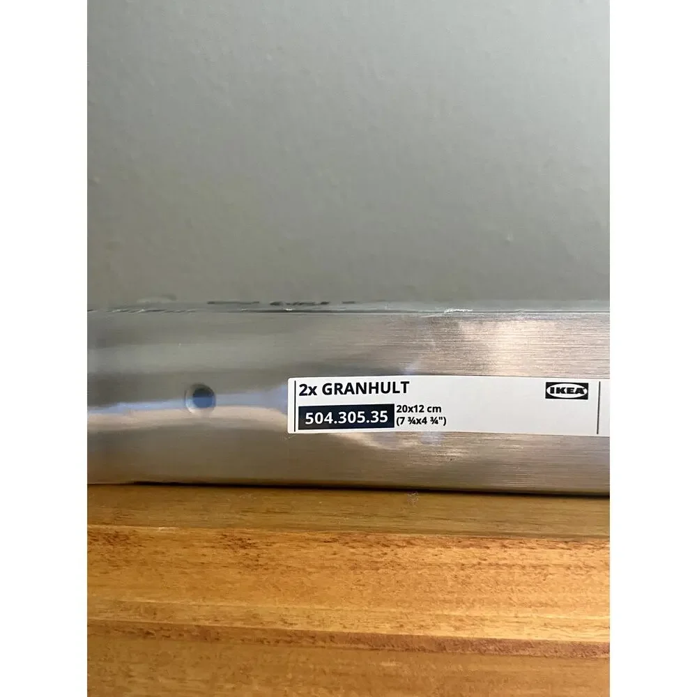Ikea Granhult Shelving Bracket Nickel Plated Modern Minimalist Silver Home Goods
